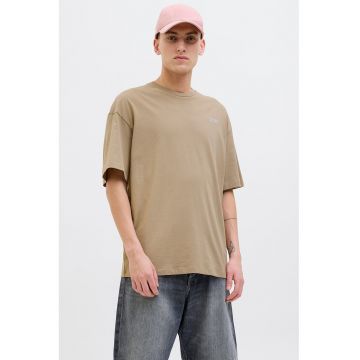 Tricou cu imprimeu pe partea din spate - Maro camel
