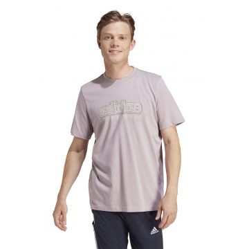 Tricou de bumbac cu imprimeu logo Growth - Lila pal