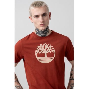 Tricou de bumbac cu logo Kennebec River Tree