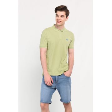 Tricou polo cu logo discret Lakes - Verde