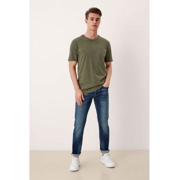 Tricou regular fit de bumbac - Verde sparanghel