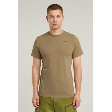 Tricou slim fit cu decolteu la baza gatului Base