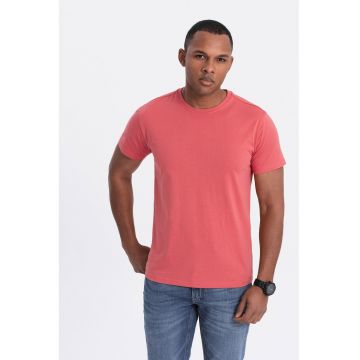 Tricou uni cu decolteu la baza gatului - Rosu