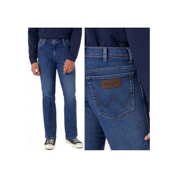 Blugi barbati Wrangler  821 - drepti - albastru inchis - W32 L34