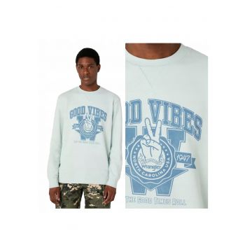 Bluza barbati  Varsity - regular fit - albastra - marimea