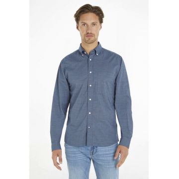 Camasa cu buzunar aplicat - Albastru