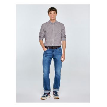 Camasa cu model in carouri si guler oxford