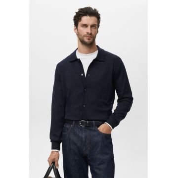 Cardigan din lana - Bleumarin