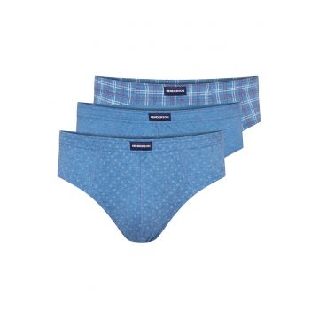 Chiloti barbati Classic  set de 3 perechi bleumarin - Albastru