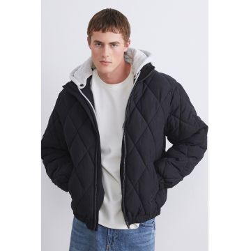 Geaca uni cu fermoar - Negru