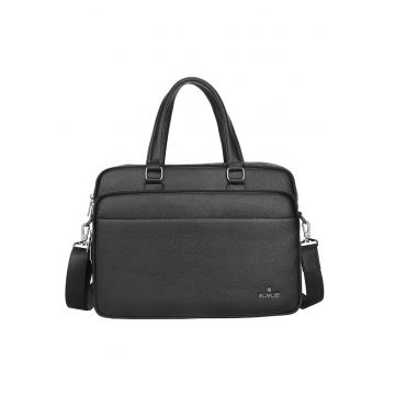 Geanta messenger din piele Umbria - Negru