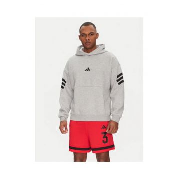 Hanorac cu buzunar kangoroo si imprimeu logo