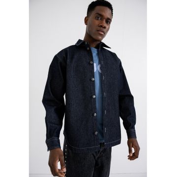 Jacheta lejera de denim - Albastru ultramarin