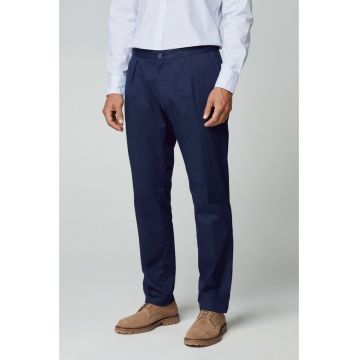 Pantaloni barbati  Jogger cu snur de ajustare in talie - Bleumarin