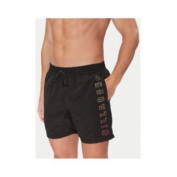 Pantaloni scurti de baie barbati  EBYJV00122 - Poliester reciclat - Albastru - Negru