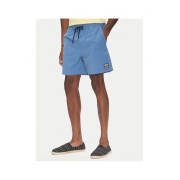 Pantaloni scurti de baie barbati  EBYJV00145 - Poliester/Bumbac - Gri - Albastru