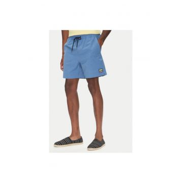 Pantaloni scurti de baie barbati  EBYJV00145 - Poliester/Bumbac - Gri - Albastru