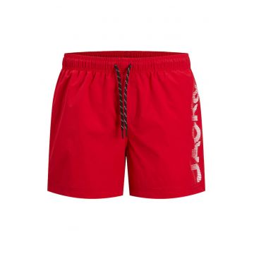 Pantaloni scurti de baie barbati Jack Jones - 12275129 - Poliester reciclat/Poliester - Bleumarin - Rosu