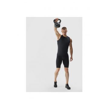 Pantaloni scurti de trening  Slim - uscare rapida - negru - material reciclat