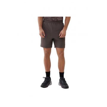 Pantaloni scurti de trening  uscare rapida - maro - material sintetic