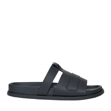 Saboți bărbați Karl Lagerfeld Kaden Multi Strap NFT negri din piele 2059BST72125N