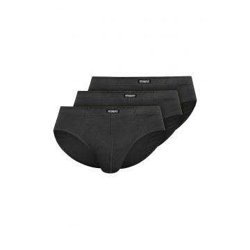 Set 3 perechi de chiloti pentru barbati  Briefs - Grafitwfwqd - Gri grafit