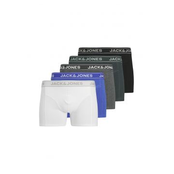 Set de boxeri cu logo - 5 perechi - Alb/Negru/Gri