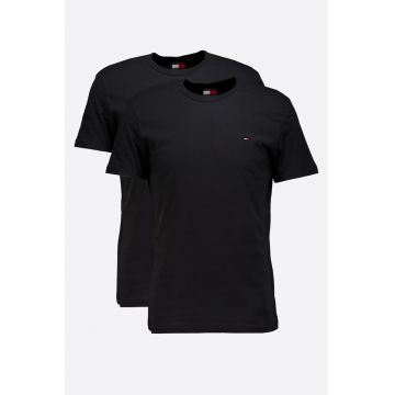 Set de tricouri extra slim fit - 2 piese - Negru/Negru stins