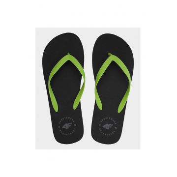 Slapi barbati  verde - curele de cauciuc - talpa moale