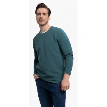 Tricou barbati cu maneci lungi  L-Far - turcoaz - Turcoaz