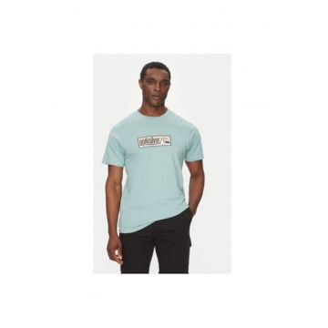 Tricou barbati  EQYZT08040-BGW0 - Bumbac - Turcoaz