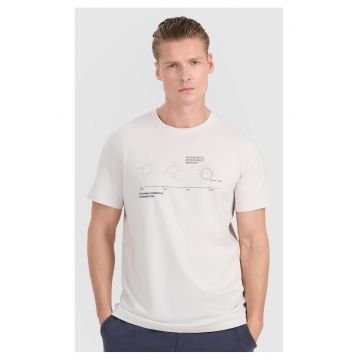 Tricou Barbati Hypercell 100% Bumbac - Gri Deschis -  Gri deschis