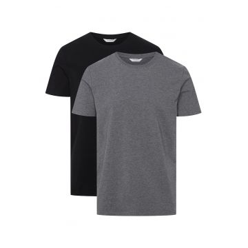 Tricou cu maneca scurta Move  set de 2 perechi Negru - gri