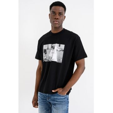 Tricou de bumbac cu imprimeu foto Allen Ivenrson - Negru/Gri