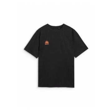 Tricou Oversize Barbati  Negru Bumbac 100% - Casual & Sportstyle S-XXL - 180gsm - Model Cooltide