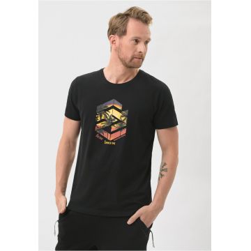 Tricou pentru barbati  T-Sunset negru - Negru