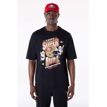 Tricou regular fit cu imprimeu - Negru/Maro camel