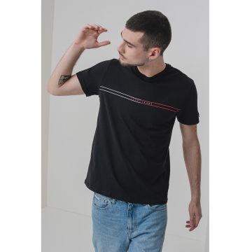 Tricou slim fit din bumbac.