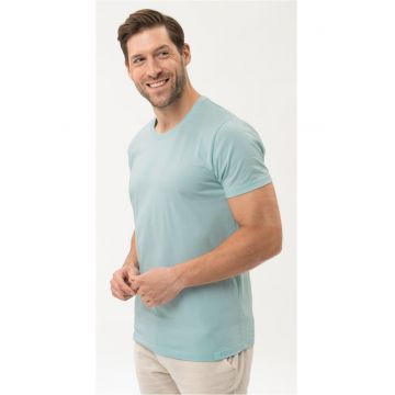 Tricou  T-Basic pentru barbati - bej - menta -