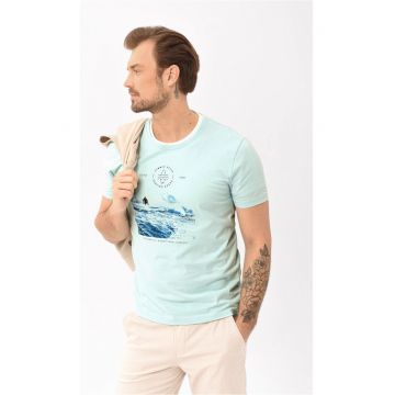 Tricou  T-Board pentru barbati menta - surfing