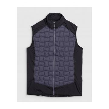 Vesta de trekking barbati  Primaloft - ultrausoara - impermeabila - poliester - negru