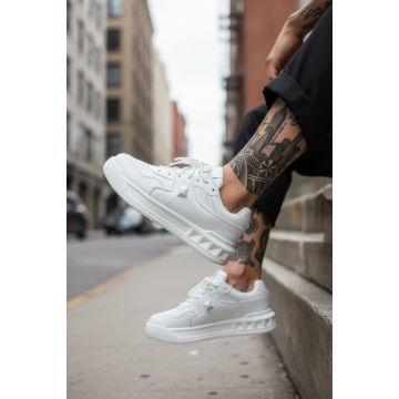 Adidasi barbati casual  albi  VLT L75