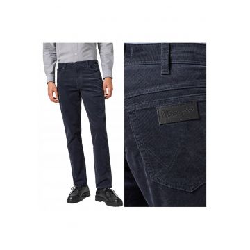 Blugi Barbati -  Texas Slim - Straight Fit - Talie Medie - Fermoar - Lungi - 5 Buzunare - Bumbac - Albastru - Albastru