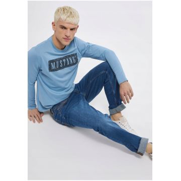 Blugi Barbati -  Washington - Slim Fit - Talie Medie - Fermoar - Lungi - 5 Buzunare - Bumbac - W34-L32 US - Albastru