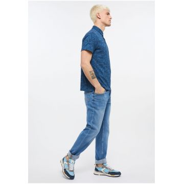 Blugi Barbati -  Washington - Slim Fit - Talie Medie - Fermoar - Lungi - 5 Buzunare - Bumbac - W36-L32 US - Albastru