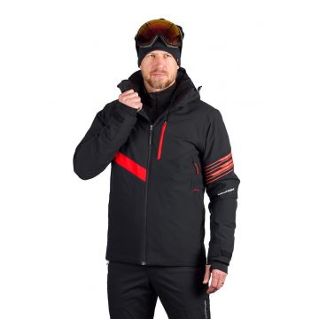 Geaca cu gluga pentru ski Balint - Rosu/Negru