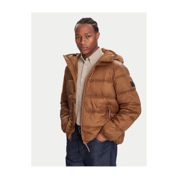 Geaca de iarna barbati  maro - fabricata din materiale de calitate -