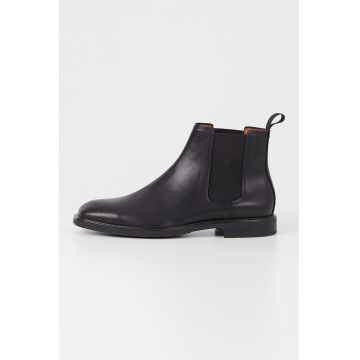 Ghete Chelsea de piele Andrew - Negru