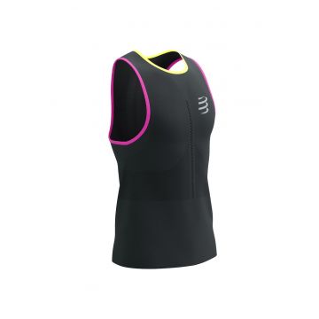 Maiou alergare barbati  Pro Racing SS 2024 - Negru/Multicolor