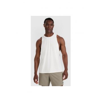 Maiou Antrenament Barbati  Uscare Rapida Alb Ecru - Material Poliester - Tehnologie 4FDry - M